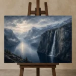Premium Wall Art Yatay Html Edition – CP-NO-FS-H-002 displayed on a studio easel