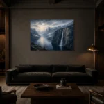 Premium Wall Art Yatay Html Edition – CP-NO-FS-H-002 shown in a warm modern interior