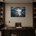 Premium Wall Art Yatay Html Edition – CP-NO-FS-H-003 displayed in a contemporary gallery-inspired room