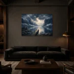 Premium Wall Art Yatay Html Edition – CP-NO-FS-H-003 shown in a warm modern interior