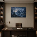 Premium Wall Art Yatay Html Edition – CP-NO-FS-H-004 displayed in a contemporary gallery-inspired room