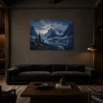 Premium Wall Art Yatay Html Edition – CP-NO-FS-H-004 shown in a warm modern interior