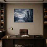 Premium Wall Art Yatay Html Edition – CP-NO-FS-H-005 displayed in a contemporary gallery-inspired room