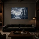 Premium Wall Art Yatay Html Edition – CP-NO-FS-H-005 shown in a warm modern interior