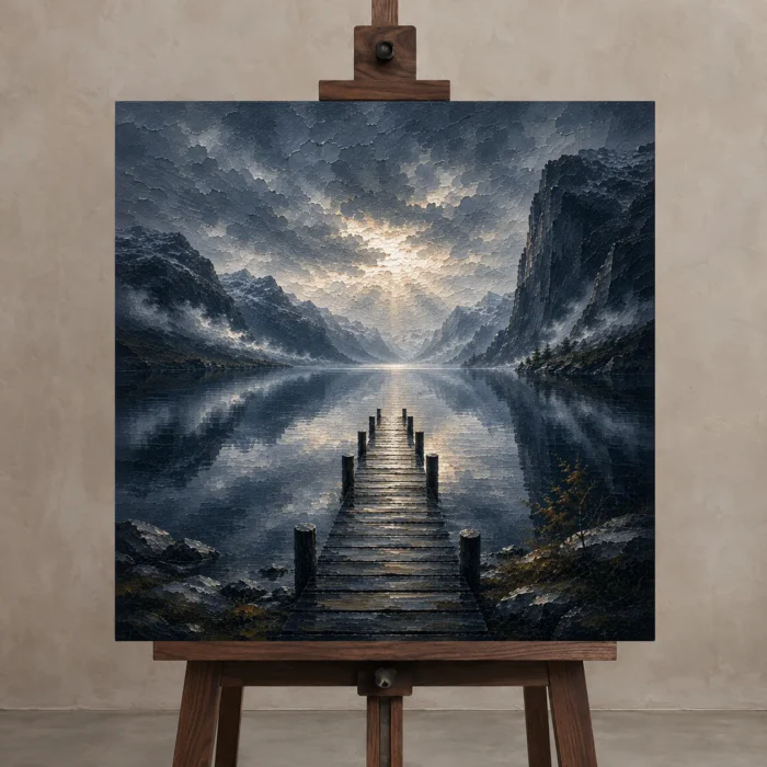 Premium Wall Art Kare Html Edition – CP-NO-FS-S-003 displayed on a studio easel