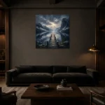 Premium Wall Art Kare Html Edition – CP-NO-FS-S-003 shown in a warm modern interior