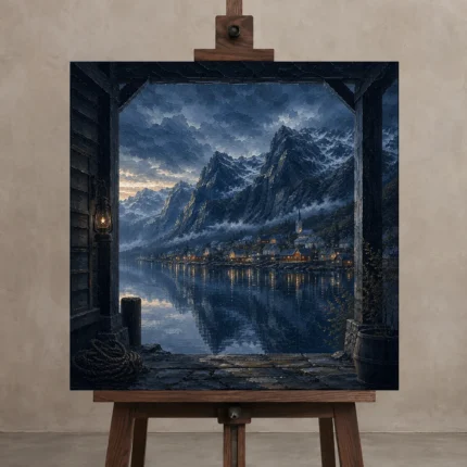 Premium Wall Art Kare Html Edition – CP-NO-FS-S-004 displayed on a studio easel