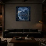 Premium Wall Art Kare Html Edition – CP-NO-FS-S-004 shown in a warm modern interior