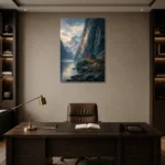 Premium Wall Art Dikey Html Edition – CP-NO-FS-V-001 displayed in a contemporary gallery-inspired room