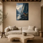 Premium Wall Art Dikey Html Edition – CP-NO-FS-V-001 presented in a sophisticated home setting