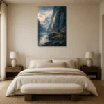 Premium Wall Art Dikey Html Edition – CP-NO-FS-V-001 showcased in an elegant minimalist interior