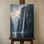 Premium Wall Art Dikey Html Edition – CP-NO-FS-V-002 displayed on a studio easel