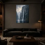 Premium Wall Art Dikey Html Edition – CP-NO-FS-V-002 shown in a warm modern interior