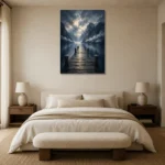 Premium Wall Art Dikey Html Edition – CP-NO-FS-V-003 showcased in an elegant minimalist interior