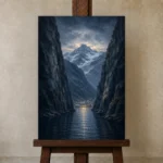 Premium Wall Art Dikey Html Edition – CP-NO-FS-V-004 displayed on a studio easel