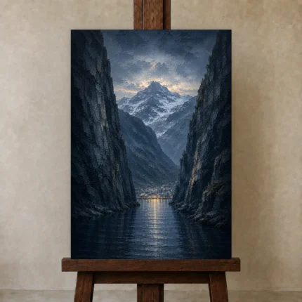 Premium Wall Art Dikey Html Edition – CP-NO-FS-V-004 displayed on a studio easel