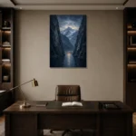 Premium Wall Art Dikey Html Edition – CP-NO-FS-V-004 displayed in a contemporary gallery-inspired room