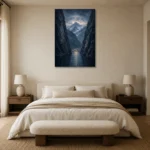 Premium Wall Art Dikey Html Edition – CP-NO-FS-V-004 showcased in an elegant minimalist interior