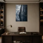 Premium Wall Art Dikey Html Edition – CP-NO-FS-V-005 displayed in a contemporary gallery-inspired room