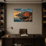 Premium Wall Art Yatay Html Edition – CP-NO-NH-H-001 displayed in a contemporary gallery-inspired room