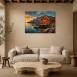 Premium Wall Art Yatay Html Edition – CP-NO-NH-H-001 presented in a sophisticated home setting