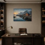 Premium Wall Art Yatay Html Edition – CP-NO-NH-H-002 displayed in a contemporary gallery-inspired room