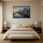 Premium Wall Art Yatay Html Edition – CP-NO-NH-H-002 showcased in an elegant minimalist interior