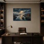Premium Wall Art Yatay Html Edition – CP-NO-NH-H-003 displayed in a contemporary gallery-inspired room