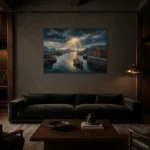 Premium Wall Art Yatay Html Edition – CP-NO-NH-H-003 shown in a warm modern interior