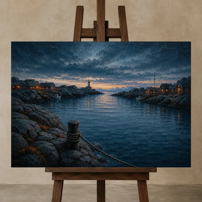 Premium Wall Art Yatay Html Edition – CP-NO-NH-H-004 displayed on a studio easel
