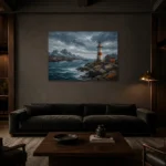 Premium Wall Art Yatay Html Edition – CP-NO-NH-H-005 shown in a warm modern interior