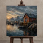 Premium Wall Art Kare Html Edition – CP-NO-NH-S-001 displayed on a studio easel