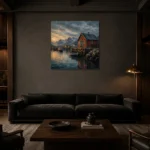 Premium Wall Art Kare Html Edition – CP-NO-NH-S-001 shown in a warm modern interior