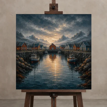 Premium Wall Art Kare Html Edition – CP-NO-NH-S-002 displayed on a studio easel