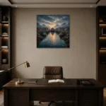 Premium Wall Art Kare Html Edition – CP-NO-NH-S-002 displayed in a contemporary gallery-inspired room