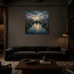 Premium Wall Art Kare Html Edition – CP-NO-NH-S-002 shown in a warm modern interior