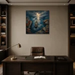 Premium Wall Art Kare Html Edition – CP-NO-NH-S-003 displayed in a contemporary gallery-inspired room