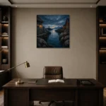 Premium Wall Art Kare Html Edition – CP-NO-NH-S-004 displayed in a contemporary gallery-inspired room