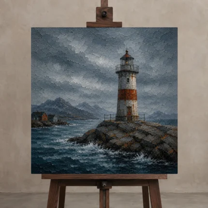Premium Wall Art Kare Html Edition – CP-NO-NH-S-005 displayed on a studio easel