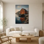 Premium Wall Art Dikey Html Edition – CP-NO-NH-V-001 styled in a refined neutral interior