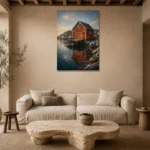 Premium Wall Art Dikey Html Edition – CP-NO-NH-V-001 presented in a sophisticated home setting