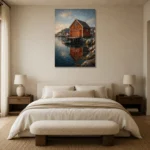 Premium Wall Art Dikey Html Edition – CP-NO-NH-V-001 showcased in an elegant minimalist interior