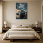 Premium Wall Art Dikey Html Edition – CP-NO-NH-V-003 showcased in an elegant minimalist interior
