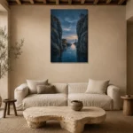 Premium Wall Art Dikey Html Edition – CP-NO-NH-V-004 presented in a sophisticated home setting