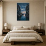 Premium Wall Art Dikey Html Edition – CP-NO-NH-V-004 showcased in an elegant minimalist interior