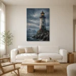Premium Wall Art Dikey Html Edition – CP-NO-NH-V-005 styled in a refined neutral interior
