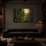 Premium Wall Art Yatay Html Edition – CP-NO-SF-H-001 shown in a warm modern interior