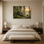 Premium Wall Art Yatay Html Edition – CP-NO-SF-H-002 showcased in an elegant minimalist interior