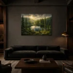 Premium Wall Art Yatay Html Edition – CP-NO-SF-H-003 shown in a warm modern interior
