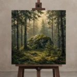 Premium Wall Art Kare Html Edition – CP-NO-SF-S-002 displayed on a studio easel